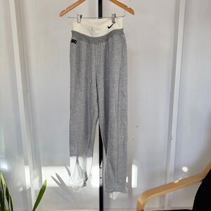 Nike Gray and Cream Joggers - Medium